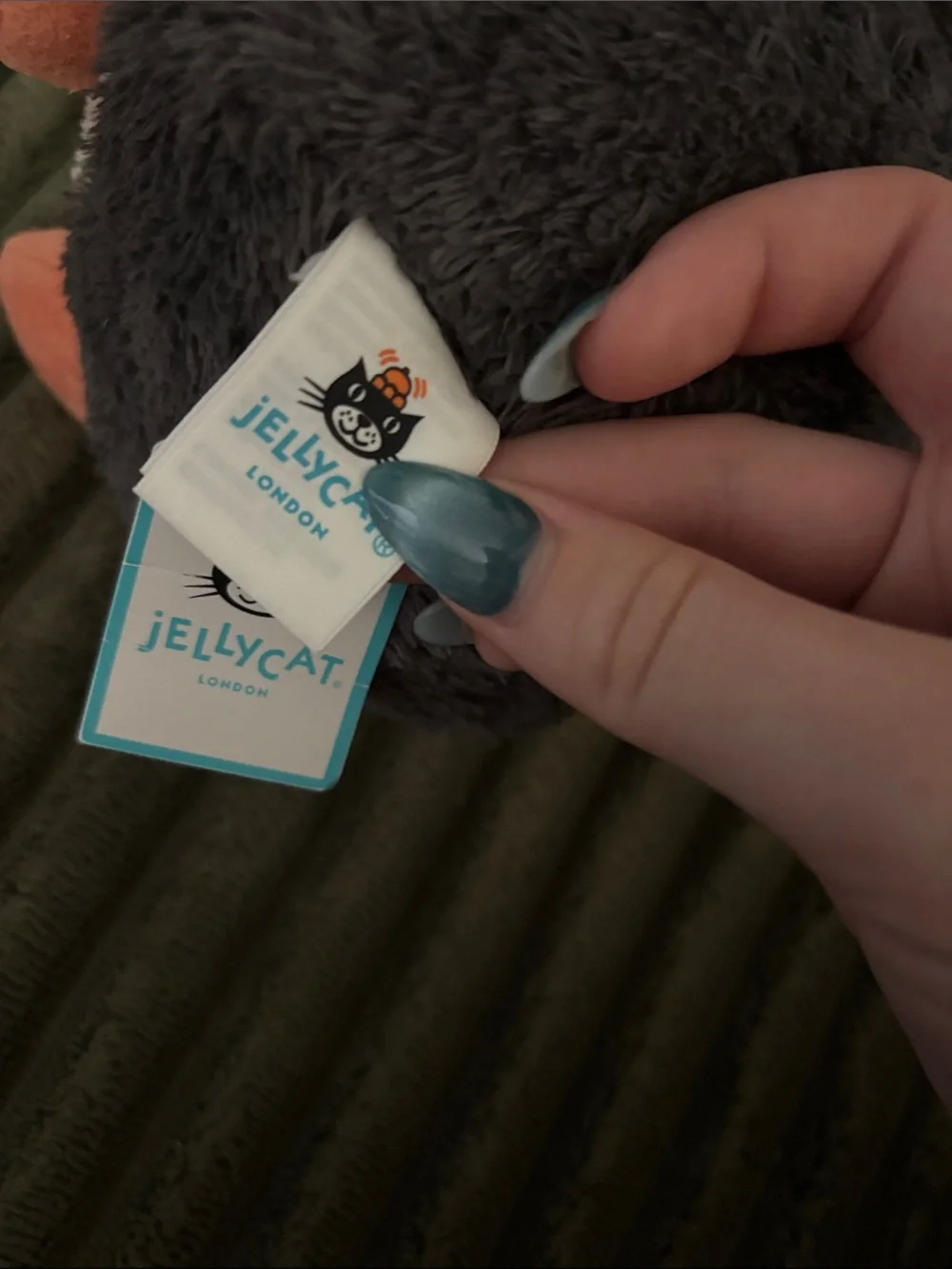 Jellycat Plush Penguin Toy in Black, White & Orange